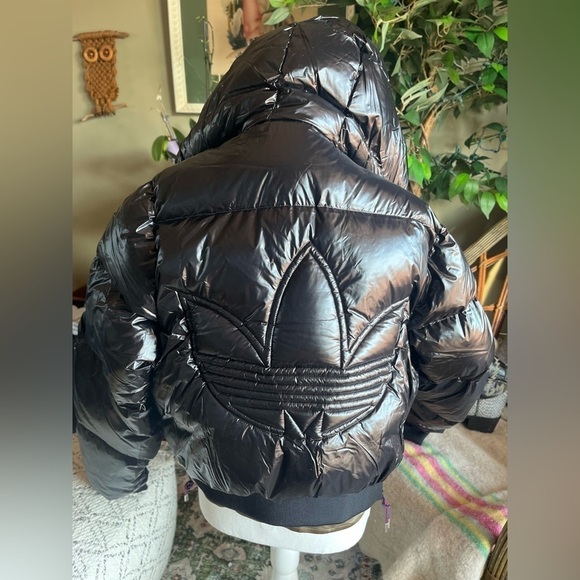 Adidas Premium Down Fill Black Puffer Jacket - Picture 3 of 11